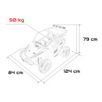 Elektrické autíčko Buggy Turbo 4x4, 24V - zelené